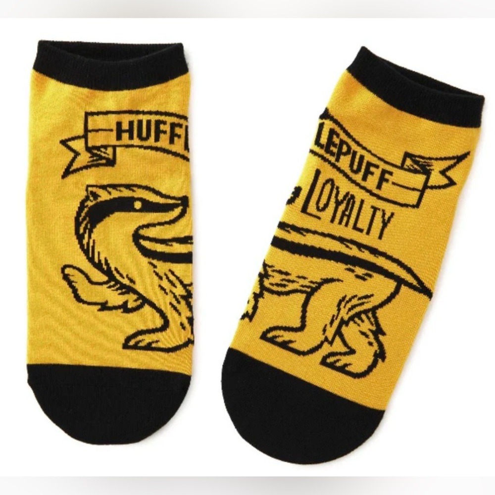 *NWT* Hallmark Harry Potter Hogwarts Hufflepuff Novelty Ankle Socks
